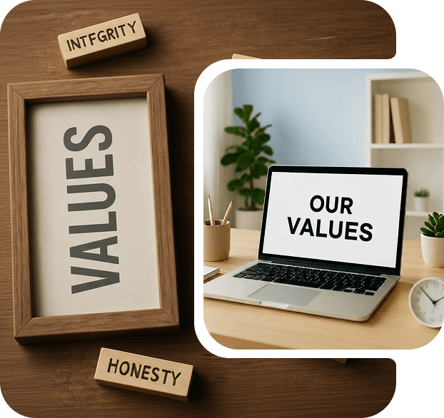 Values visual combined